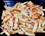 A picture of step 3 of Sweet potato french fries.