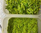 A picture of step 1 of "Fake pesto" with any kind of pasta.