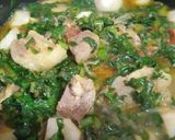 A picture of step 3 of Pattay waly shaljum gosht.