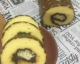 Foto langkah ke 5 dari resep Bolu gulung coklat keju (ekonomis, metode all in one).