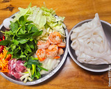 沙茶什錦木須鮮蝦炒板條（創意料理）的食譜步驟1照片
