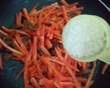A picture of step 4 of Kabuli pulao.