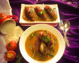 A picture of step 27 of Chickpea stuffed kebab in roasted gravy.