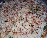 A picture of step 9 of Chicken pizza with crazy dough.