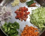 A picture of step 1 of Soupy Noodles.