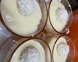 A picture of step 4 of Raffaello chocolate dessert.