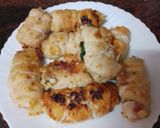 Foto del paso 6 de la receta: Rollitos de pechuga rellenos de jamón serrano, queso y espinacas con papas fritas