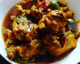 A picture of step 5 of Kashmiri Chicken kanti.