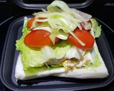 【減肥系列】牛油果雞胸肉配芝士炒蛋蕃茄青瓜絲生菜三明治的食譜步驟3照片