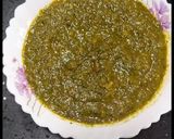 A picture of step 2 of Palak Sweet Corn.