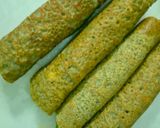 A picture of step 8 of Stuffed Moong Dal Wrap - Veggie & Paneer Stuffed Moong Dal Wrap.