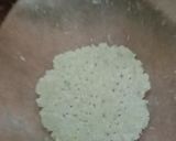 A picture of step 3 of Sabudana Mathri.