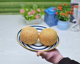 Foto langkah ke 13 dari resep BISA DIFROZEN | SESAME BALL LUMER UBI-MOZZARELLA ALA RISOLES KAMBOJA.