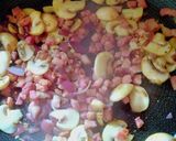 A picture of step 1 of Chicken and pancetta pasta.