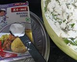 A picture of step 8 of Sabudana and Bhagar Appe.