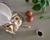Foto langkah ke 1 dari resep Puding Roti Pisang Creamy.