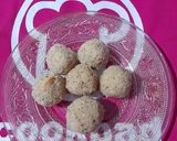 A picture of step 9 of Rava laddu.