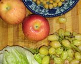 A picture of step 1 of Apple Waldorf Salad.