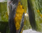 Gambar langkah 2 resipi 24:9:26 - Ikan cencaru bakar daun pisang.
