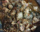 A picture of step 2 of Chicken with fenugreek leaves.