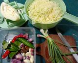 Foto langkah ke 1 dari resep Tumis Pepaya Muda.