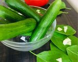 A picture of step 1 of Spicy cucumber raita.