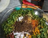 A picture of step 9 of Methi Malai Aloo.