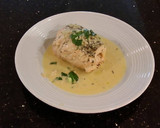 A picture of step 17 of Salmon Fillets Cordon Bleu In a Lemon/ Lime Butter Sauce.