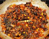A picture of step 4 of Laal Saag Veggie.