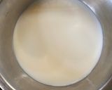 A picture of step 1 of Moringa (Drumstick powder) Latte (no fire).