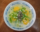 Hình bước làm 1 của món Trứng chiên thịt ba chỉ
