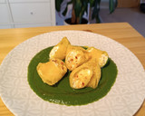 Foto del paso 7 de la receta: Lumaconi relleno de Salmón y queso con salsa de espinacas (Airfryer)