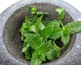 A picture of step 1 of Mint sauce lime secret shhhhh!!!.