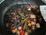 Cumi hitam bumbu iris sederhana