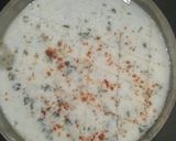 A picture of step 4 of Lahsuniya dhokla.