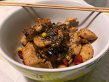 Salteado de pollo dulce