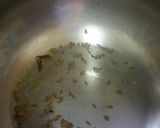 A picture of step 1 of Kesariya sweet pulao.