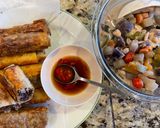 A picture of step 4 of Vegetarian Egg Rolls.