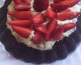 Foto del paso 4 de la receta: Brownie Con Crema De Queso Y Frutillas Para Mamá ❤️
