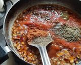 A picture of step 3 of Itallian red sauce cheese pasta 🍝 masala.