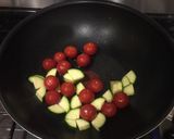 A picture of step 2 of Cheap & Easy Salmon Tagliatelle.
