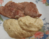 Foto del paso 7 de la receta: Chuleta de aguja de cerdo con crema de puerros