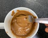 A picture of step 2 of Milo Mug Cake @ 2mins.