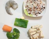 Foto langkah ke 1 dari resep MPasi 7m+ "bubur tempe udang".