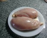 Foto del paso 1 de la receta Pechugas de pollo rellenas con paleta y queso al verdeo