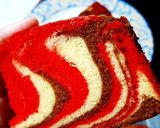 Foto langkah ke 8 dari resep Butter Zebra Cake 3 warna.