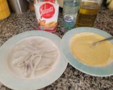 Foto del paso 1 de la receta Calamares a la Romana con una harina llamada Yolanda.Quedan espectacular