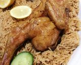صورة لخطوة 7 من وصفة دجاج محمر ورز بني