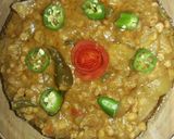 A picture of step 2 of Kadu dal chana.