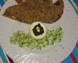 A picture of step 3 of Brocco Masala Bhakri.